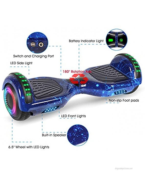 EPCTEK Hoverboard Self Balancing Hoverboards UL2272 Certified Bluetooth Hover Board for Kids