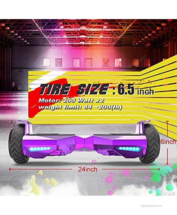 HOVERSTAR Hoverboard HS 2.0v Chrome Color Bluetooth Flash Wheel with LED Light Self Balancing Wheel Electric Scooter