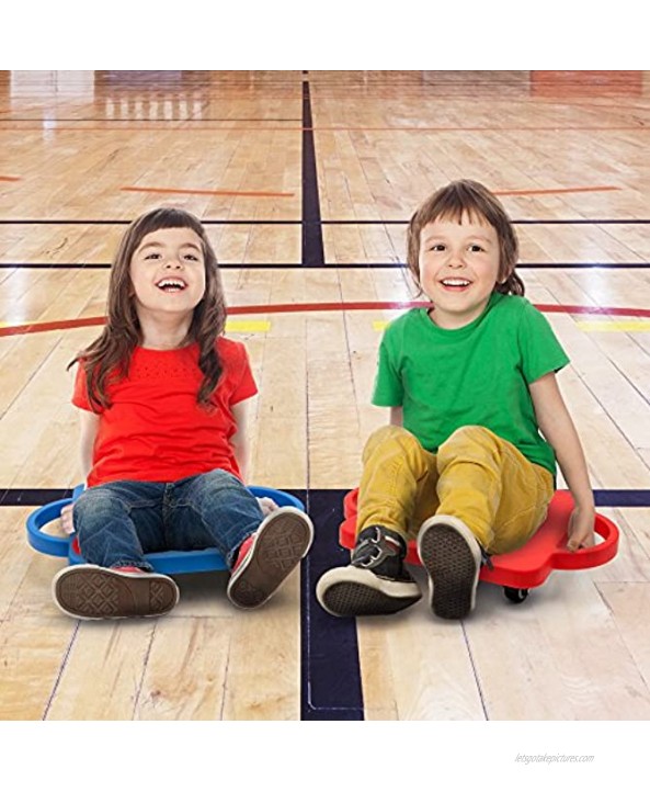 K-Roo Sports 11.5 Gym Class Super Scooters Sliding Board with Non-Skid Casters and Safety Handles