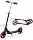 Kick Scooters for The Ages 12 and Up Adult Scooter 200 lbs with Cool Big Wheels 200mm Foldable Adult Sized Scooter for White-Collar Workers Folding Commuter Scooter Height Adjustable