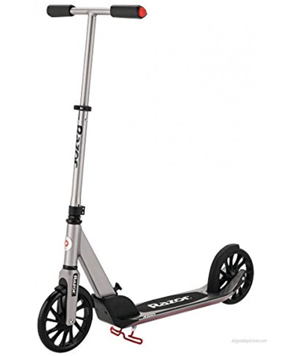 Razor A5 Prime Kick Scooter Large 8 Wheels Anodized Aluminum Frame Premium Design Foldable Adjustable Handlebars Lightweight for Riders up to 220 lbs