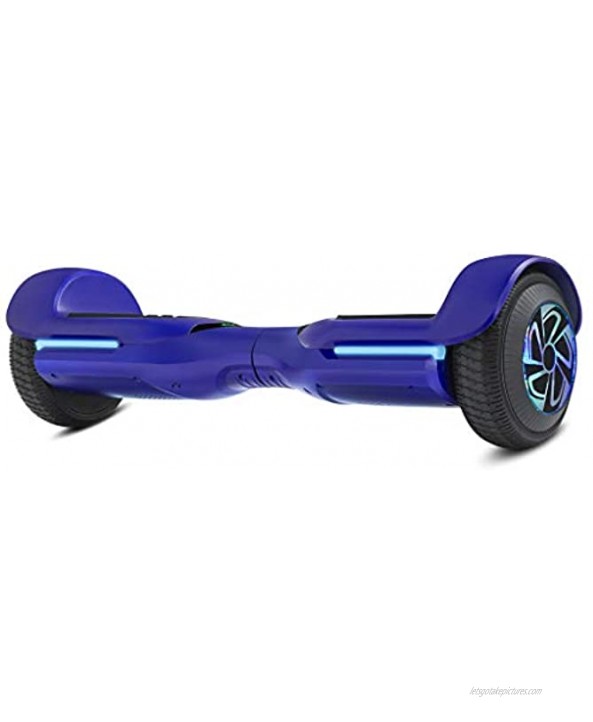 Spadger Hoverboard Self Balancing Scooter 6.5 Two-Wheel Self Balancing Hoverboard SS-1 with BLE Speaker and LED Lights APP Enabled Electric Scooter for Adult Kids UL 2272 Certified