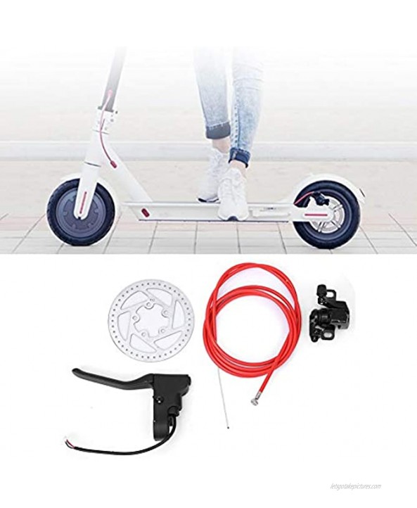 Tbest Electric Scooter Disc Brake,Metal Disc Brake Device Set Brake Line Handle Electric Scooter Brake Accessories for Xiaomi M365 Electric Scooter Accessories Kit