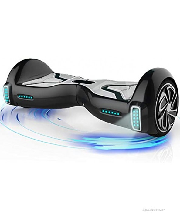 TOMOLOO Hoverboard for Kids and Adult Hover Board Self Balancing Scooter 6.5 Two-Wheel Self Balancing App Controlled Electric Self Balancing Scooter UL2272 Certified