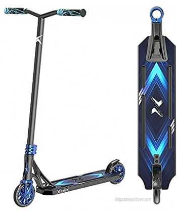 XSKIP Pro Scooter Trick Scooters for Teens Kids and Adults with 120mm Aluminum Core Wheels Total Height 36"