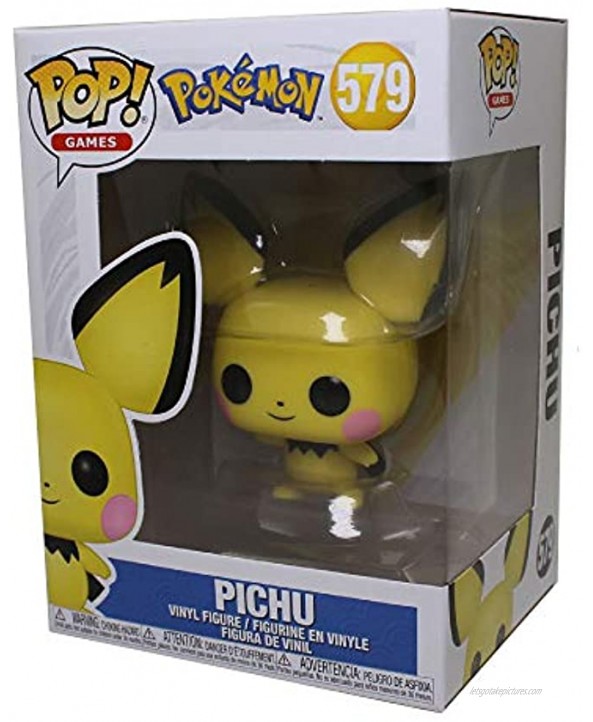 Funko Pop! Games: Pokemon Pichu Multicolor,3.75 inches