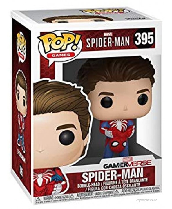 Funko Pop Marvel Games: Spider-Man Video Game Unmasked Spider-Man Collectible Figure Multicolor Standard