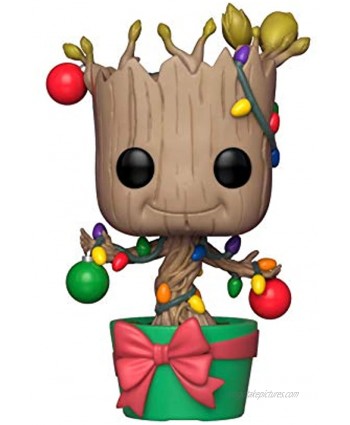 Funko Pop Marvel: Holiday Guardians of The Galaxy Groot Collectible Figure Multicolor