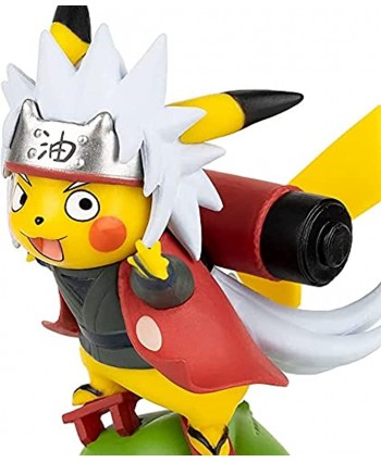 ABROBROKI Pikachu Cosplay Jiraiya Action Figure Statues GK Anime Statue Collection Birthday Gifts PVC 4.72"