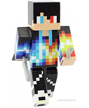 EnderToys Fire and Ice Boy Action Figure Toy 4 Inch Custom Series Figurines