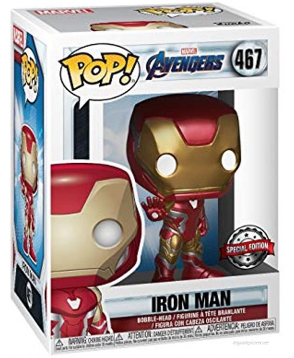 Funko Pop! Marvel Avengers: Endgame Iron Man Exclusive Vinyl Bobble-Head Figure