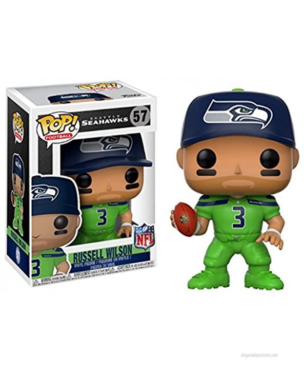 Funko POP NFL: Russell Wilson Seahawks Color Rush Collectible Figure