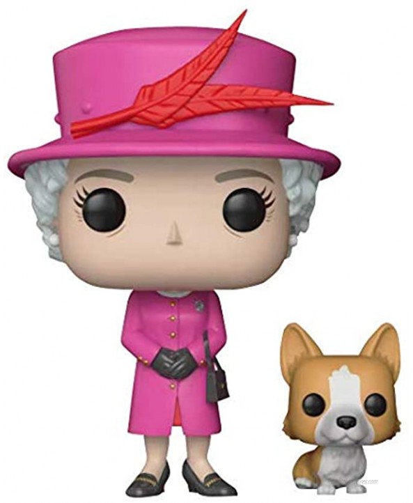 Funko POP!: Royal Family Queen Elizabeth II Collectible Figure,Pink