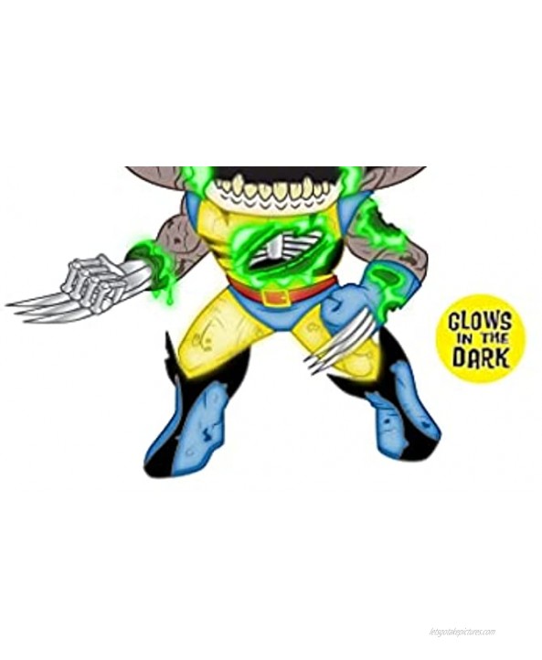 Marvel Funko POP Vinyl Figure | Glow in The Dark Zombie Wolverine