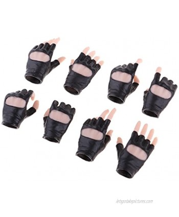 Baoblaze 4 Pairs 1 6 Scale Female Acessories Complexion Hand Style Gloves for 12'' Phicen Tbleague Jiaoudoll Female Action Figure