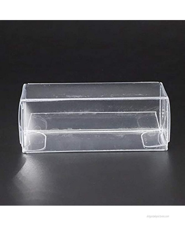 Beher Clear Display Case 25Pcs Model Toy Car Box PVC Organizer Stand Dustproof Protection Showcase for Toy Car Action Figures Toys Collectibles Exhibition Box 30x40x82mm