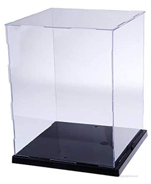 chiwanji 8.5 X 8.3 X 10.2 Inch Showcase Box Dustproof Showcase with Lights and Switches,