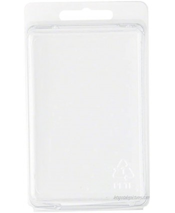 Collecting Warehouse Clear Plastic Clamshell Package Storage Container 3.81" H x 2.56" W x 1.88" D Pack of 25