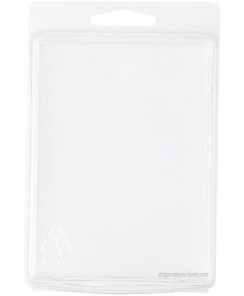Collecting Warehouse Clear Plastic Clamshell Package Storage Container 4.44" H x 3.31" W x 1.5" D Pack of 10