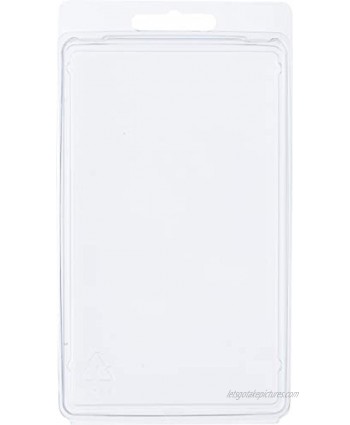 Collecting Warehouse Clear Plastic Clamshell Package Storage Container 5.5" H x 3.25" W x 0.75" D Pack of 10