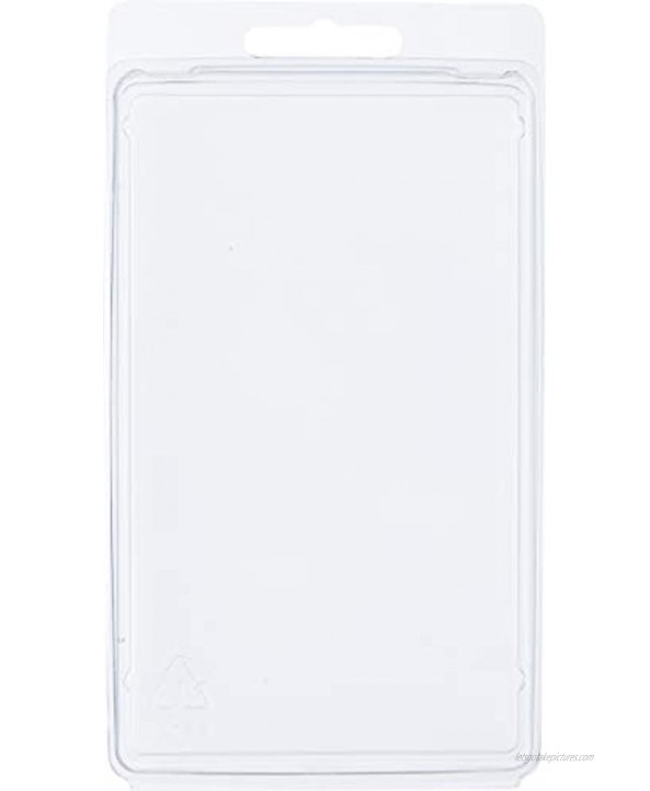 Collecting Warehouse Clear Plastic Clamshell Package Storage Container 5.5 H x 3.25 W x 0.75 D Pack of 10
