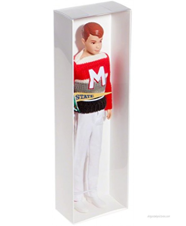 Collecting Warehouse Redoll Clear Folding Display Box with White Liners and White Elastic for 11-12 inch Dolls or Action Figures 4 W x 2.25 D x 13 H Pack of 6