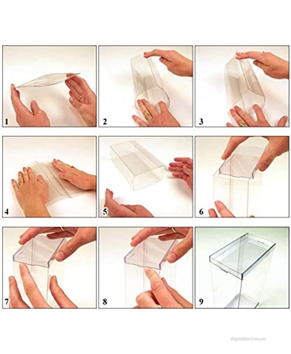 DollSafe Clear Folding Display Box for 7-8 inch Dolls and Action Figures 4 W x 2.25 D x 8.5 H