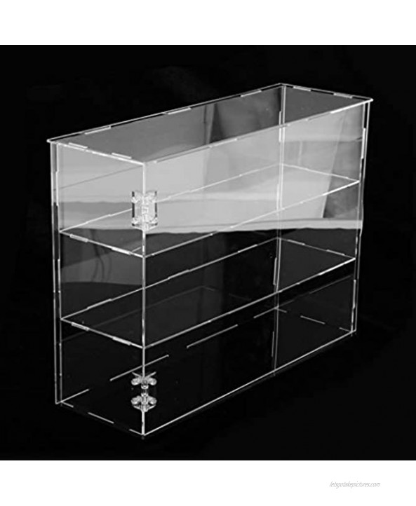 harayaa Transparent 3-Layer Acrylic Display Case Diecast Car Desk Box Di