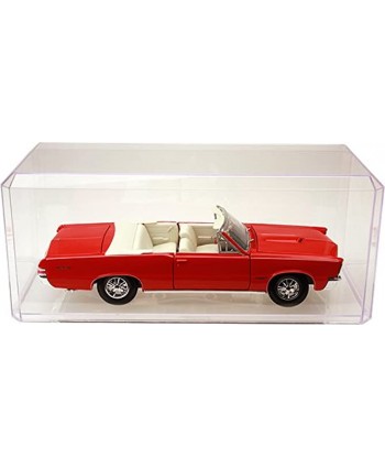 Pioneer Plastics Clear Acrylic Display Case for 1:18 Scale Cars 13" x 5" x 5" Mailer Box