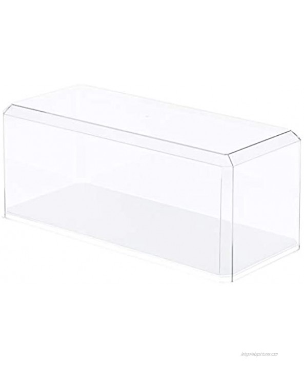 Pioneer Plastics Clear Acrylic Display Case for 1:18 Scale Cars Mirrored 13 x 5 x 5 Mailer Box
