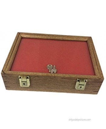 Southern Star Displays Oak Wood Display Case 9 x 12 x 3 for Arrowheads Knifes Collectibles & More