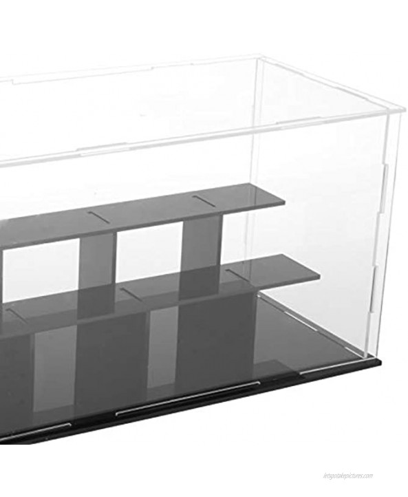 Tongina Acrylic Plastic Clear Display Box Case for Models Figures 21x21x13cm