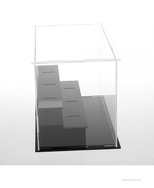 Tongina Acrylic Plastic Clear Display Box Case for Models Figures 21x21x13cm