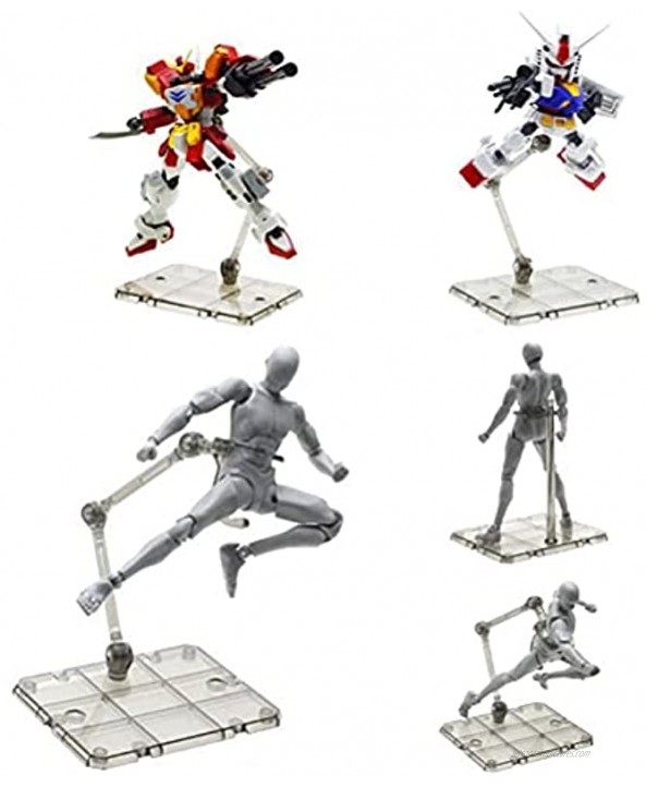 tuhanying-us 1 PC Action Figure Base Suitable Display Stand Bracket Action Figure Display Stand for Stage Act Robot Toy Figure