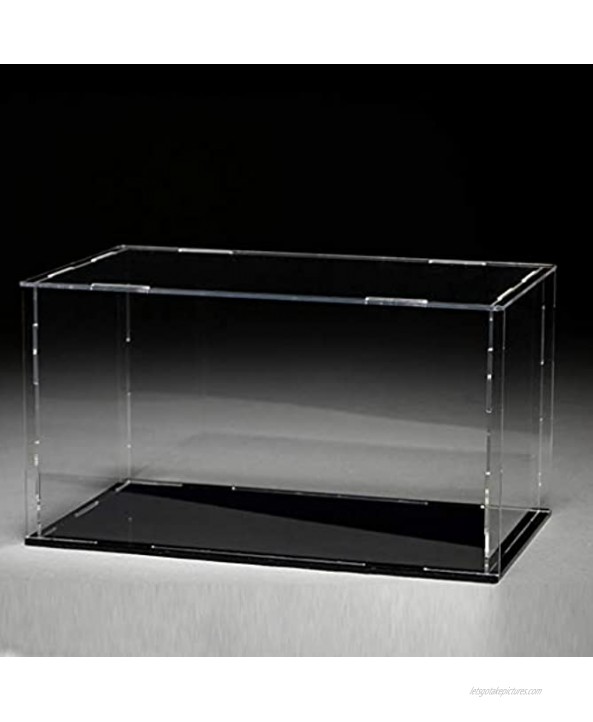 YEZININHAO 40x30x30cm Acrylic Black Base Dustproof Clear Display Show Case for 1 18 Diecast Model Toy
