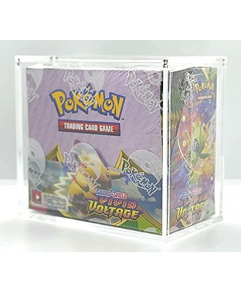 ZOOEYBEAR Premium Acrylic Display Case with Upgraded Magnetic Lid Designed for Pokémon Booster Box Extra Thick