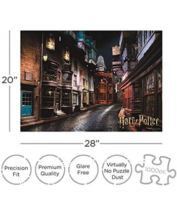 AQUARIUS Harry Potter Puzzle Diagon Alley 1000 Piece Jigsaw Puzzle Officially Licensed Harry Potter Merchandise & Collectibles Glare Free Precision Fit Virtually No Puzzle Dust 20x28in