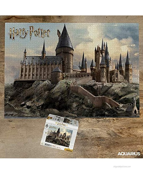 AQUARIUS Harry Potter Puzzle Hogwarts Castle 3000 Piece Jigsaw Puzzle Officially Licensed Harry Potter Merchandise & Collectibles Glare Free Precision Fit Virtually No Puzzle Dust 32x45in
