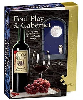Bepuzzled Classic Mystery Jigsaw Puzzle Foul Play & Cabernet Red