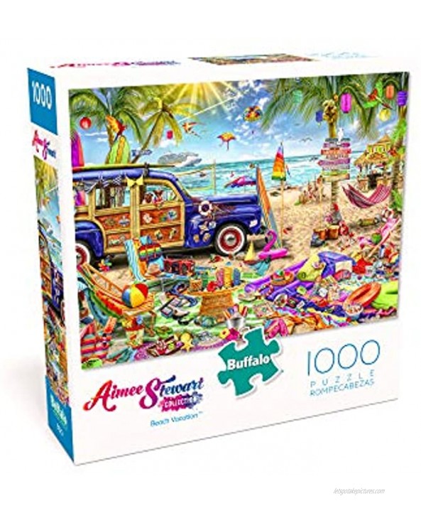 Buffalo Games Aimee Stewart Beach Vacation 1000 Piece Jigsaw Puzzle