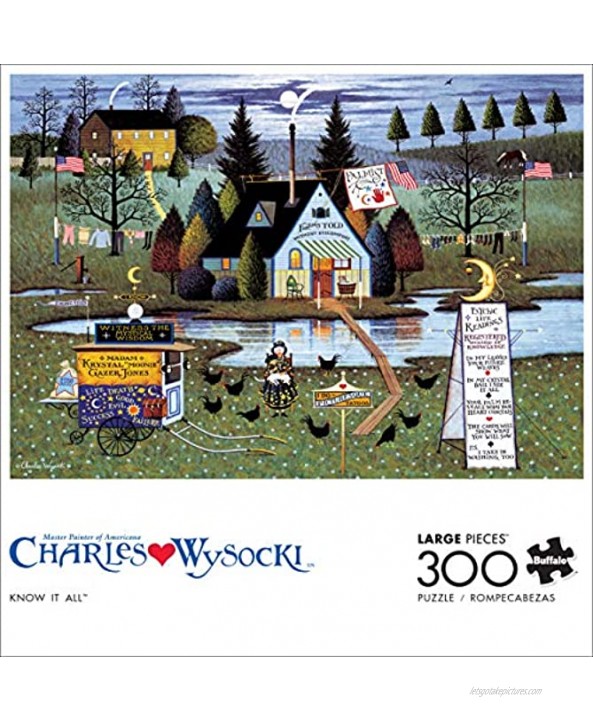 Buffalo Games Charles Wysocki Know It All 300 Large Piece Jigsaw Puzzle