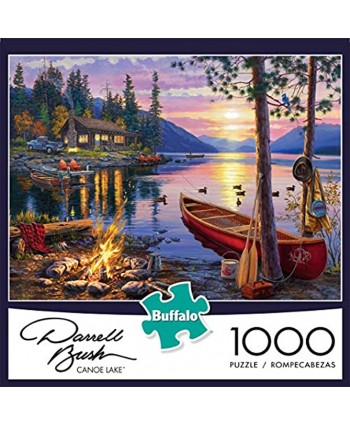Buffalo Games Darrell Bush Canoe Lake 1000 Piece Jigsaw Puzzle