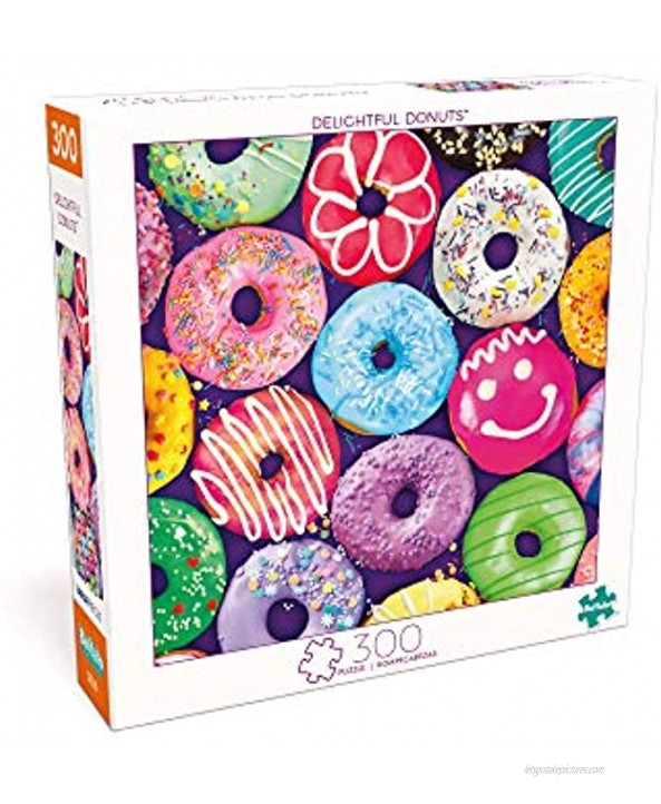 Buffalo Games Delightful Donuts 300 Large Piece Jigsaw Puzzle Multicolor 18L X 18W