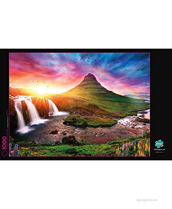 Buffalo Games Iceland Sunset 1000 Piece Jigsaw Puzzle Multicolor 26.75L X 19.75W