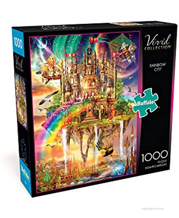 Buffalo Games Vivid Collection Rainbow City 1000 Piece Jigsaw Puzzle