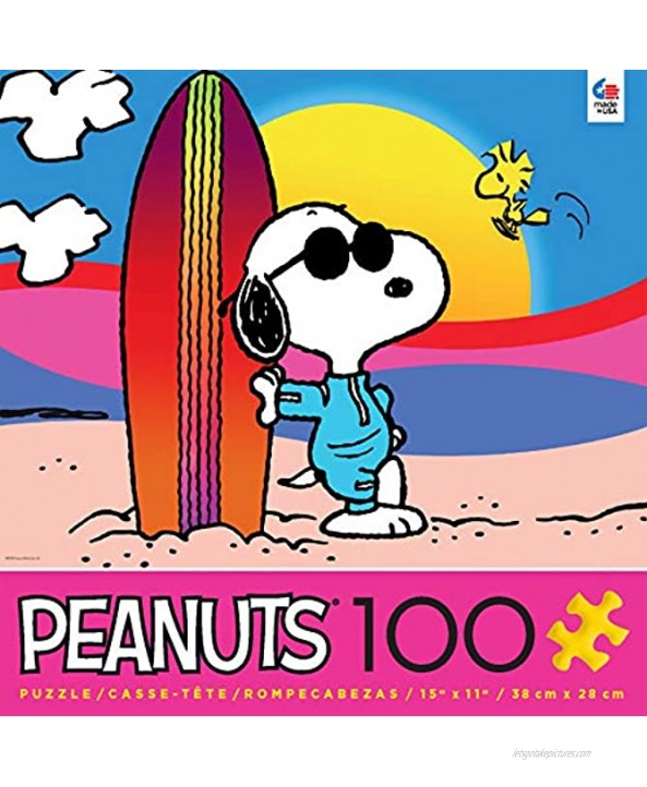 Ceaco 100 Piece Peanuts Malibu Jigsaw Puzzle Kids 5