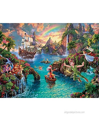 Ceaco Thomas Kinkade The Disney Collection Peter Pan Jigsaw Puzzle 750 Pieces Multi-colored 5"