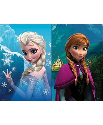 Disney Frozen 5 Wood Puzzles in Wooden Storage Box Styles Will Vary