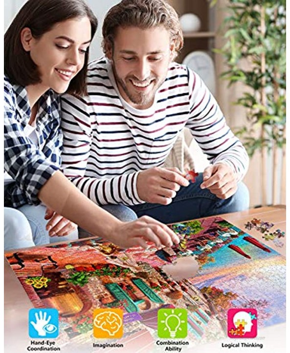 HUADADA Puzzles for Adults 1000 Piece Puzzles Adult Jigsaw Puzzle 1000 Piece Puzzle for Adults Morning Blossom Puzzle