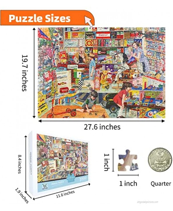 Jigsaw Puzzles 1000 Pieces for Adults- Puzzle 1000 Pieces Puzzle for Adults 1000 Piece Puzzles Jigsaw Puzzles for Adults Vintage Toy Shop